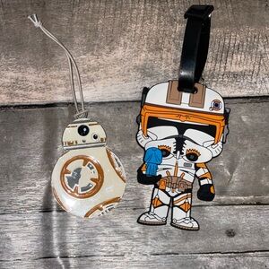 Star Wars Clone Trooper Luggage Tag Funko & Hallmark BB-8 Metal Ornament